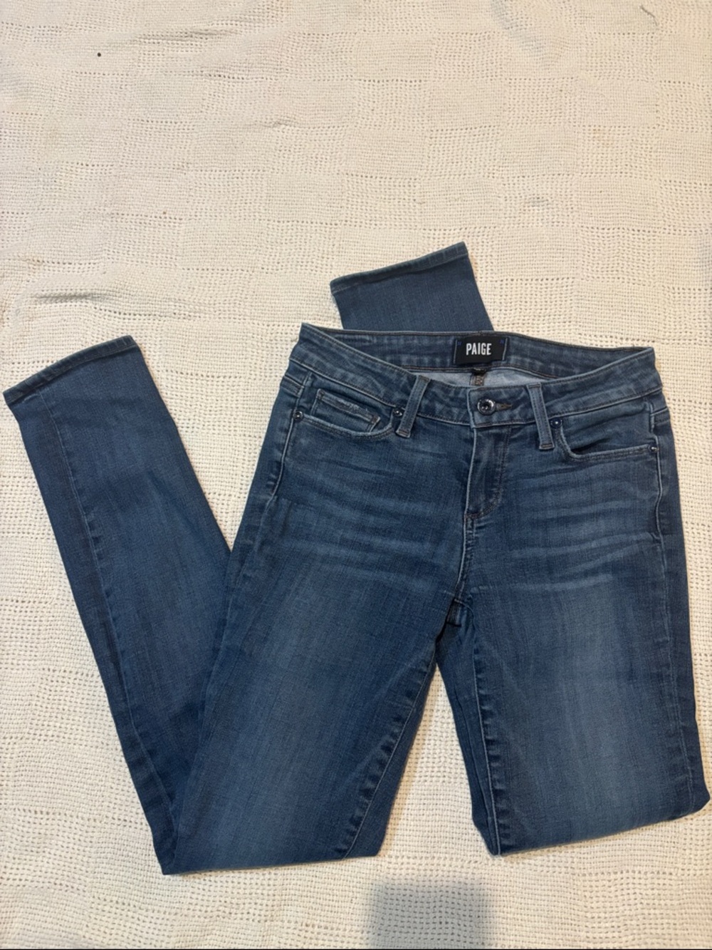 PAIGE Light Wash Denim Jeans - Blue